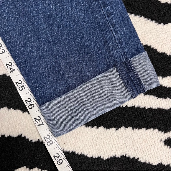 HUDSON Bacara Crop Straight Cuffed Denim Jeans Med Wash Size 28 - Picture 8 of 9